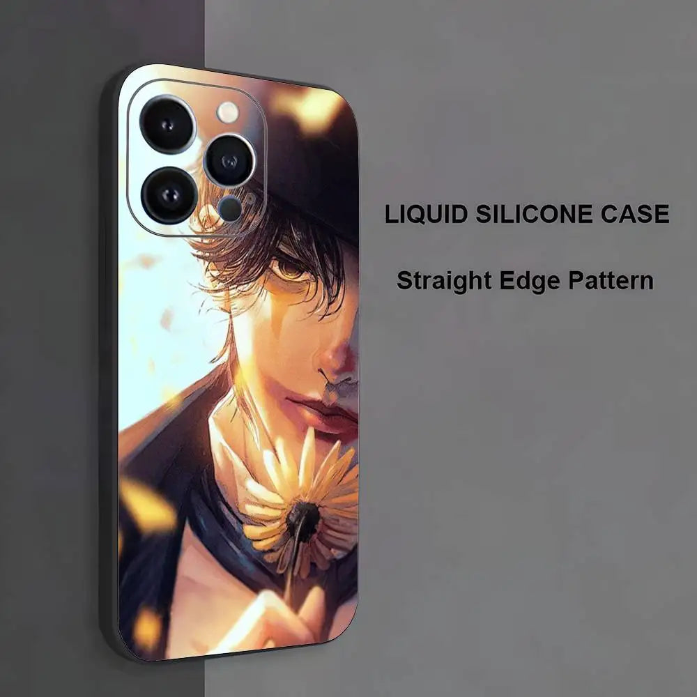 Lord of Mysteries Klein Moretti Golden Flower Portrait iPhone Case