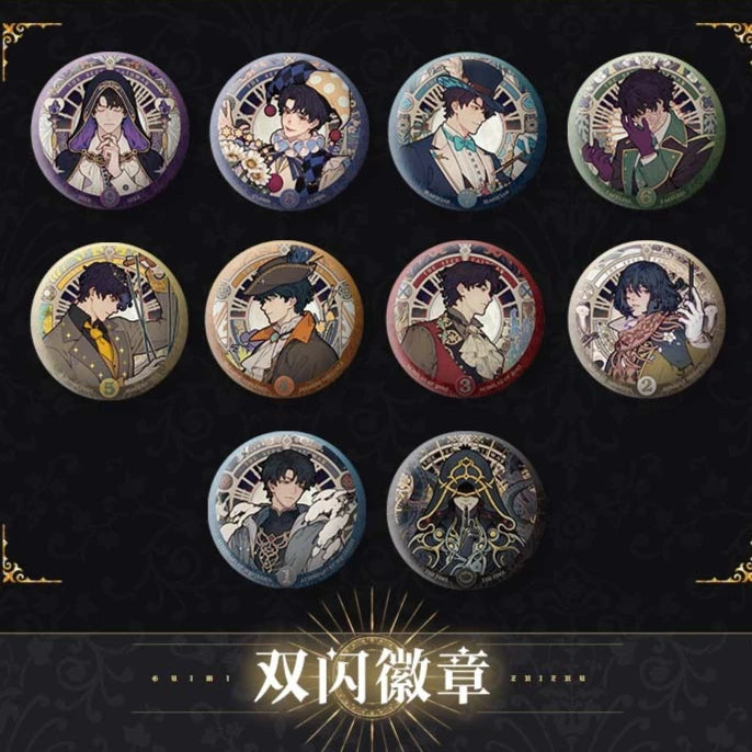 Klein Moretti Button Pin Collection – 10 PCS Lord of the Mysteries Set