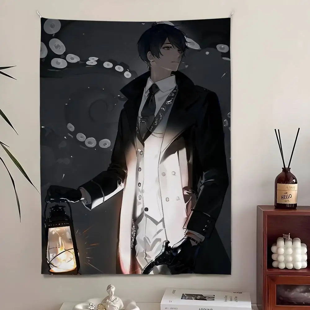 Lord of the Mysteries Lantern Tapestry – Klein Moretti with the Light of Secrecy