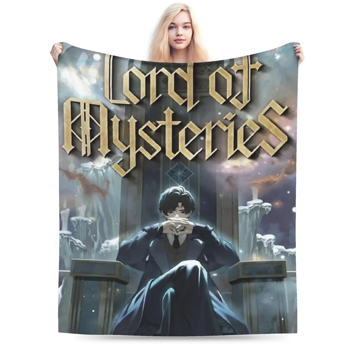 Lord of Mysteries Klein Moretti The Fool Throne Throw Blanket