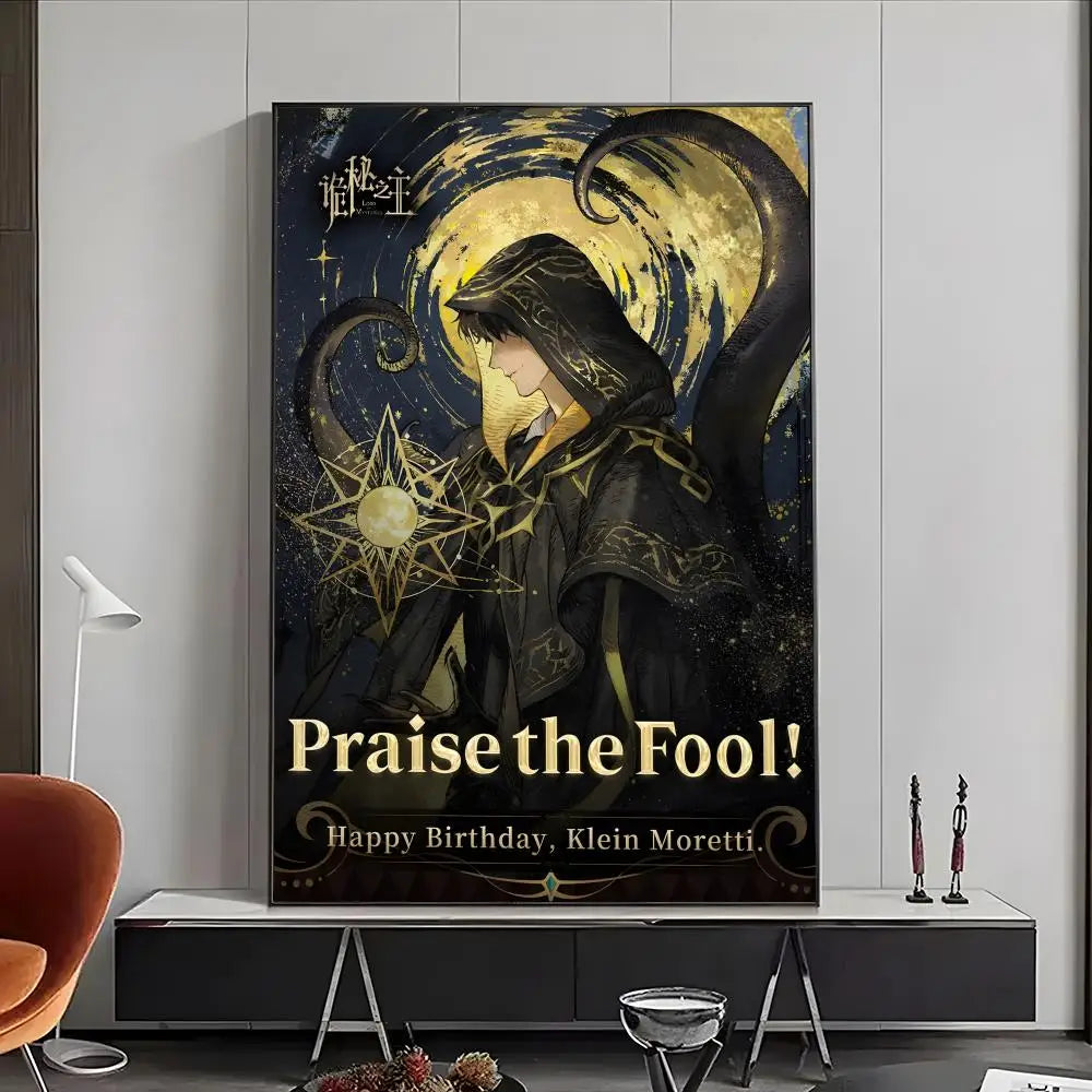 Lord of Mysteries Klein Moretti Praise the Fool Birthday Wall Art Poster