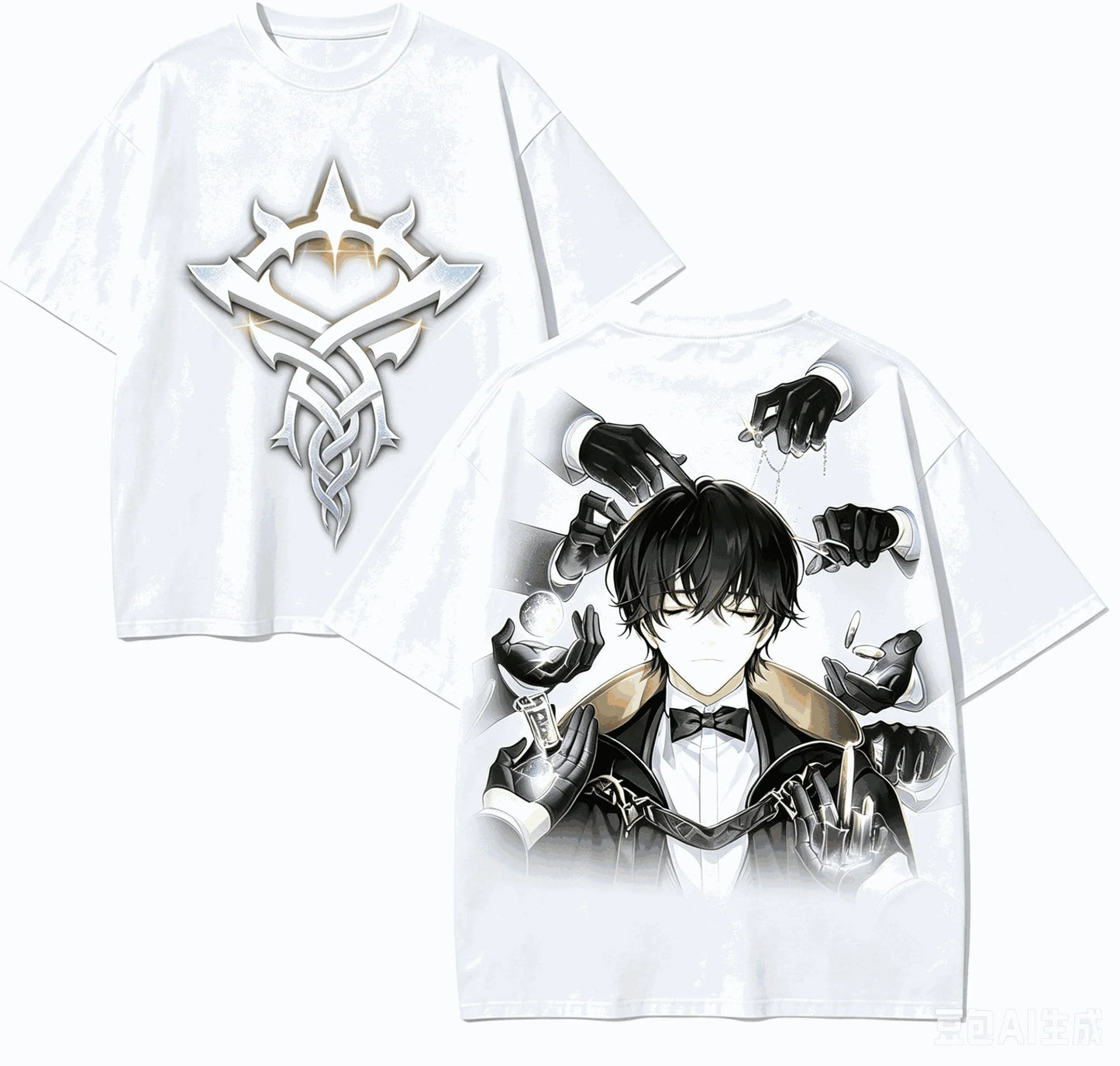 Lord of Mysteries Klein Moretti Marionettist Mysticism Emblem Limited Edition White T-Shirt