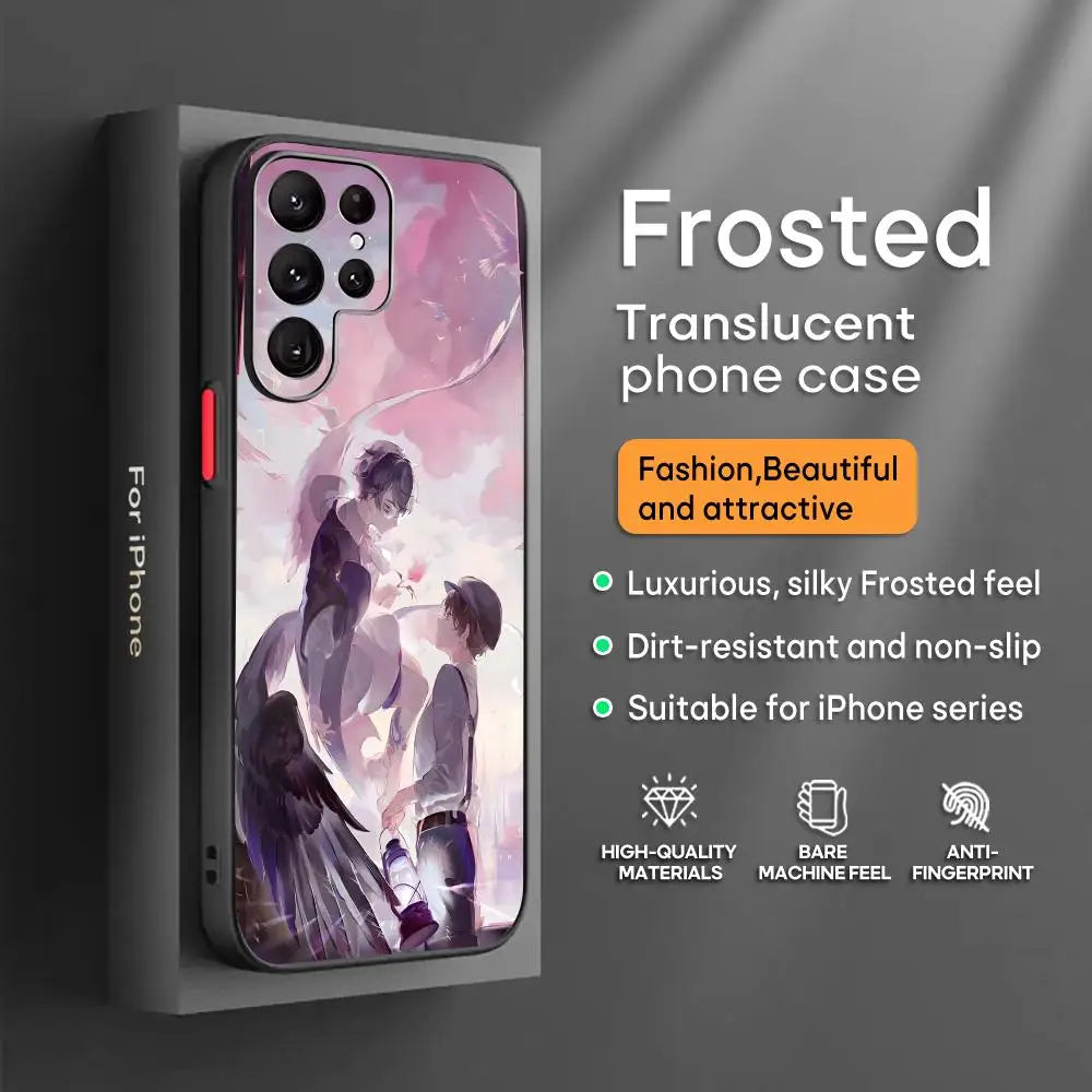 Lord of Mysteries Klein Moretti Light and Shadow Wings Frosted Samsung Galaxy Case