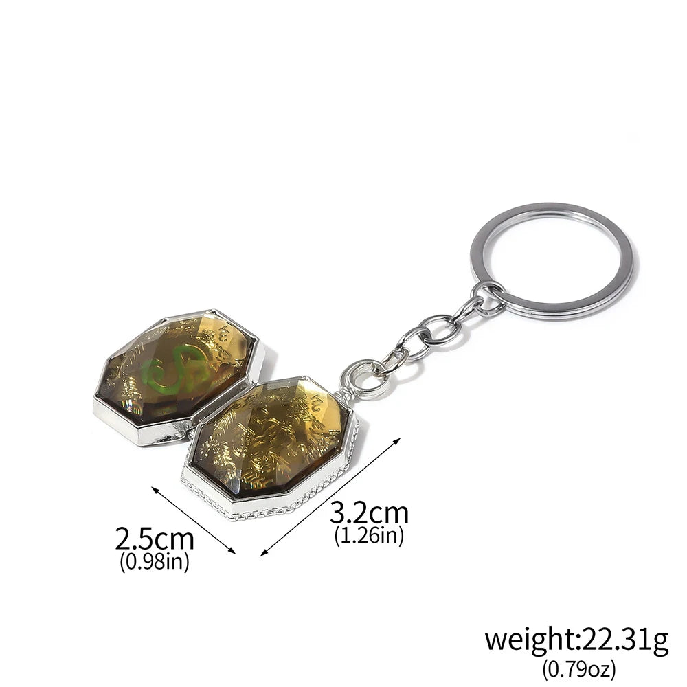 Lord of the Mysteries – Horcrux-Inspired Necklace & Keychain Set (Mystic Relic Duo)