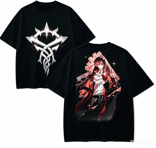 Lord of Mysteries Emlyn White Crimson Veil Mysticism Emblem Limited Edition Black T-Shirt