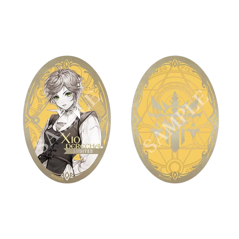 Lord of Mysteries Xio Derecha Arbiter Tinplate Badge Brooch