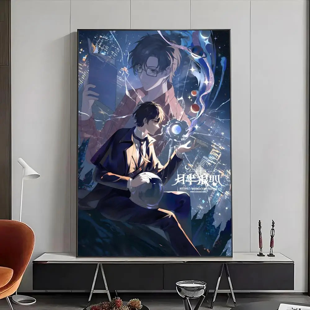 Lord of Mysteries Zhou Mingrui and Klein Moretti Celestial Wall Art Poster