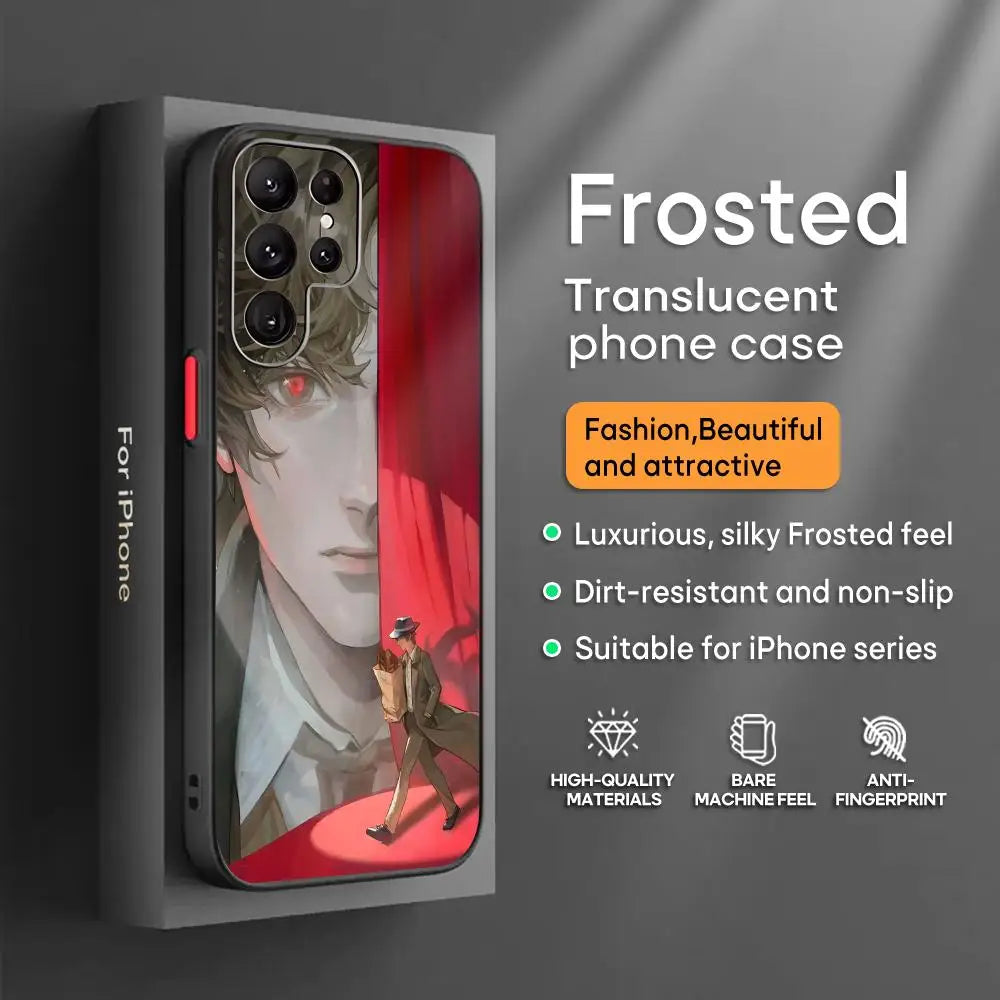 Lord of Mysteries Klein Moretti Red Curtain Detective Frosted Samsung Galaxy Case