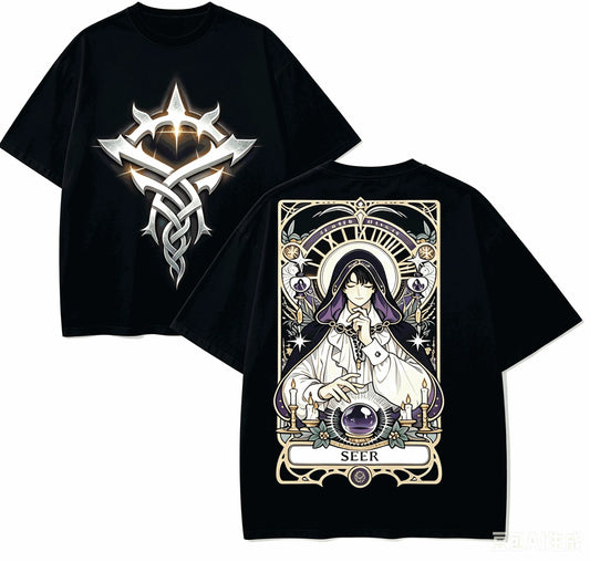 Lord of Mysteries Klein Moretti Seer Tarot Mysticism Emblem Limited Edition Black T-Shirt