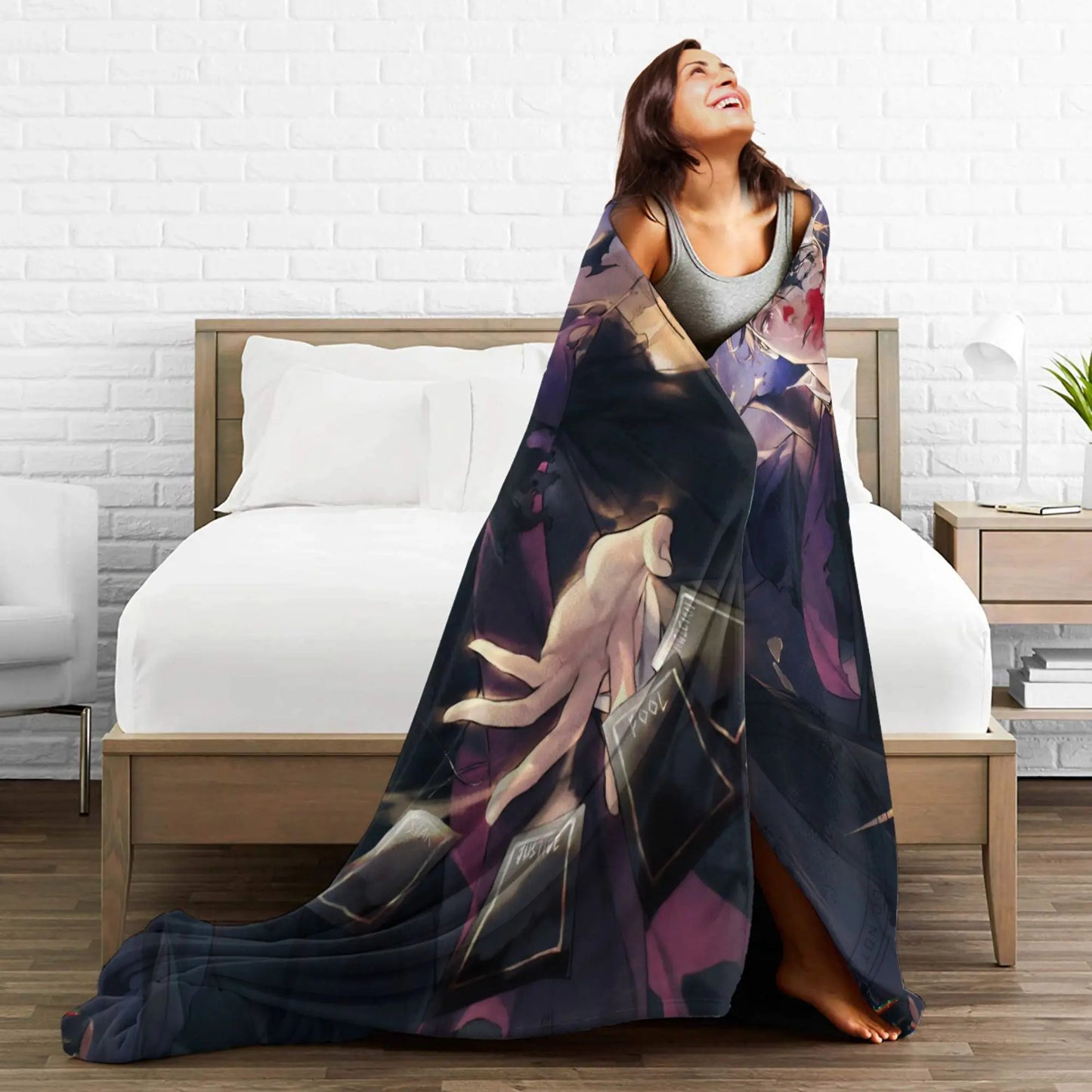 Lord of Mysteries Klein Moretti Lantern Moon Throw Blanket
