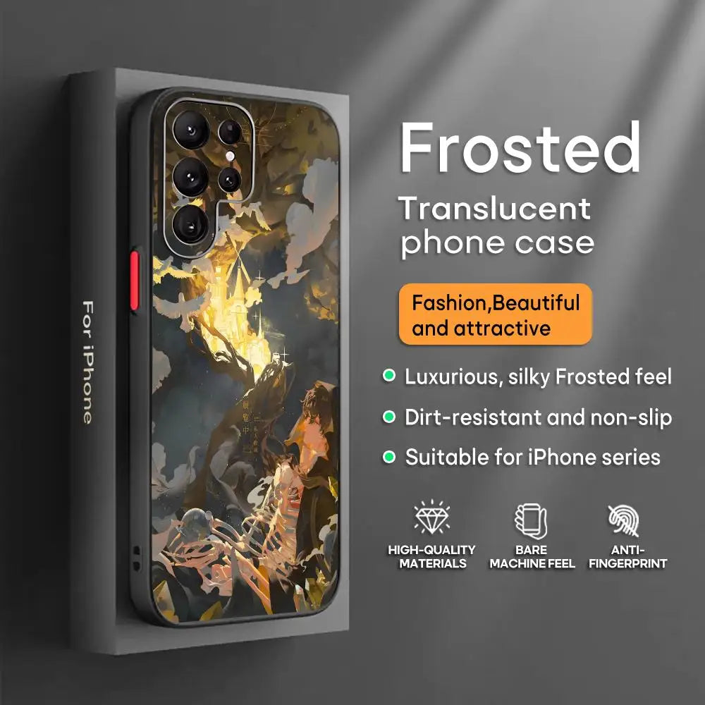 Lord of Mysteries Golden Cathedral and Skeleton Frosted Samsung Galaxy Case