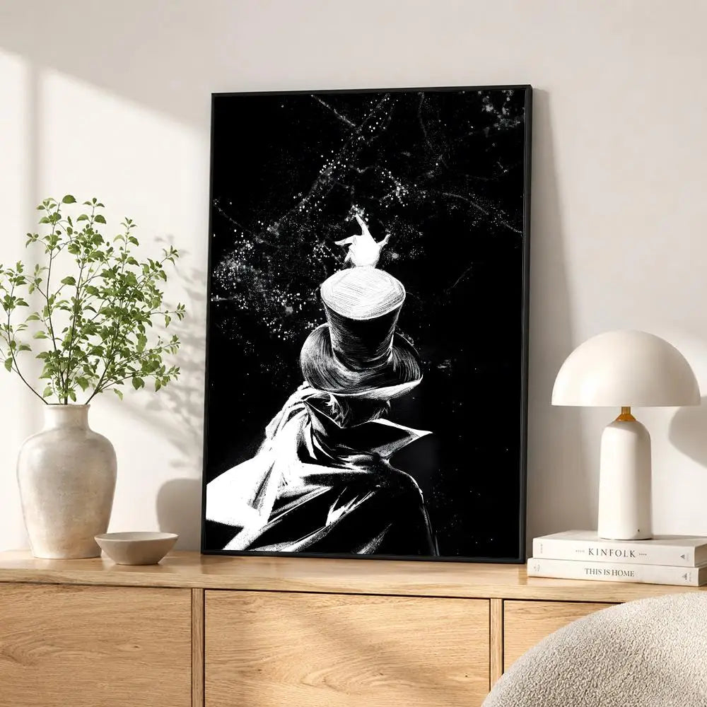Lord of Mysteries Klein Moretti The Fool Monochrome Poster