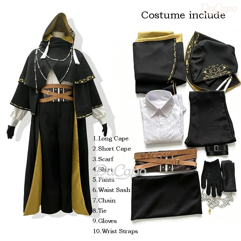 Lord of the Mysteries Klein Moretti The Fool Yellow Cloak Cosplay Costume