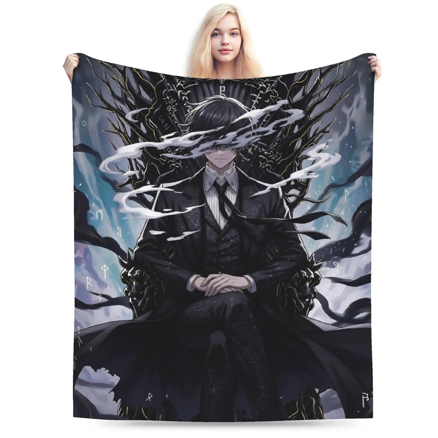 Lord of Mysteries Klein Moretti Gray Fog Throne Throw Blanket