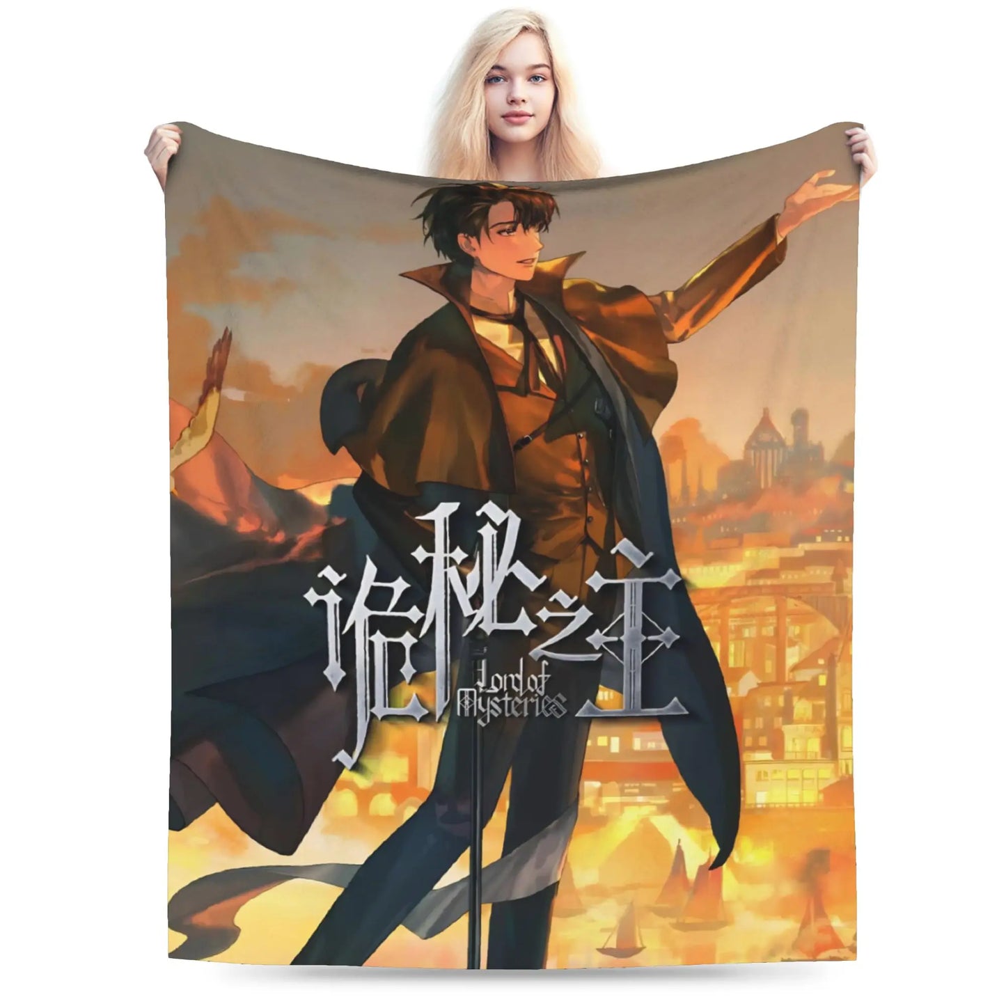 Lord of Mysteries Klein Moretti Golden City Throw Blanket