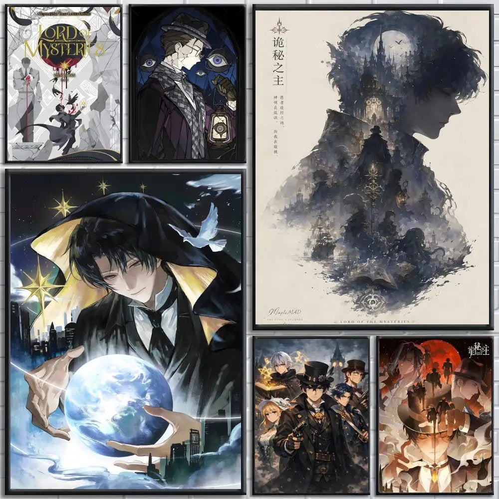 Lord of Mysteries Klein Moretti Red Moon Tarot Club Wall Art Poster