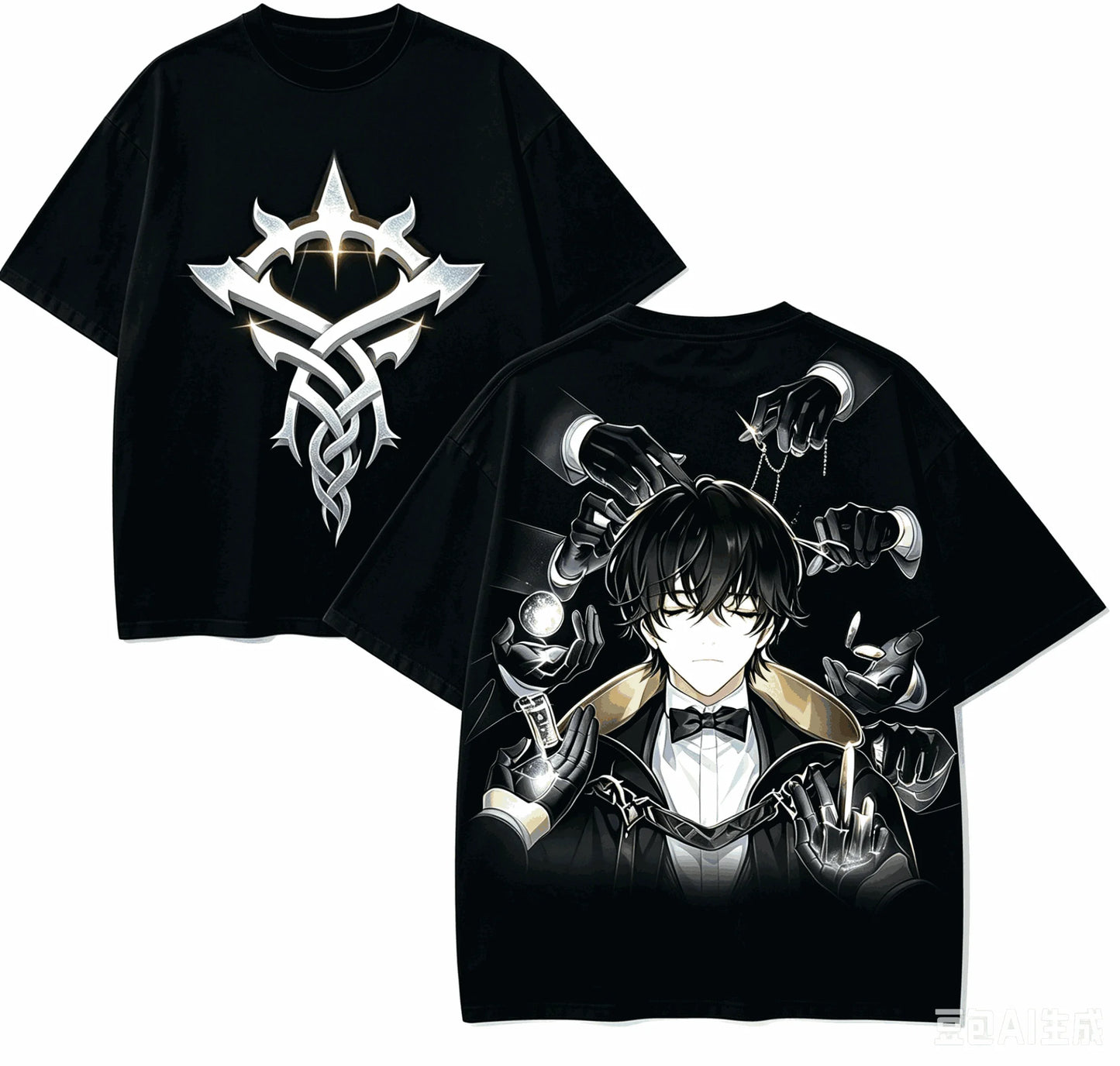 Lord of Mysteries Klein Moretti Marionettist Mysticism Emblem Limited Edition Black T-Shirt