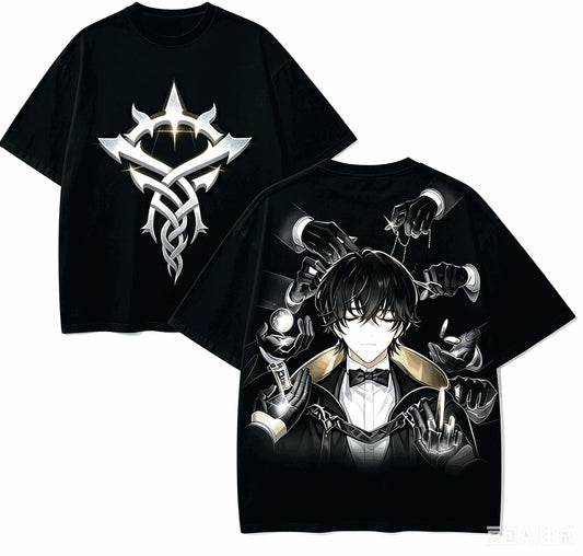 Lord of Mysteries Klein Moretti Marionettist Mysticism Emblem Limited Edition Black T-Shirt