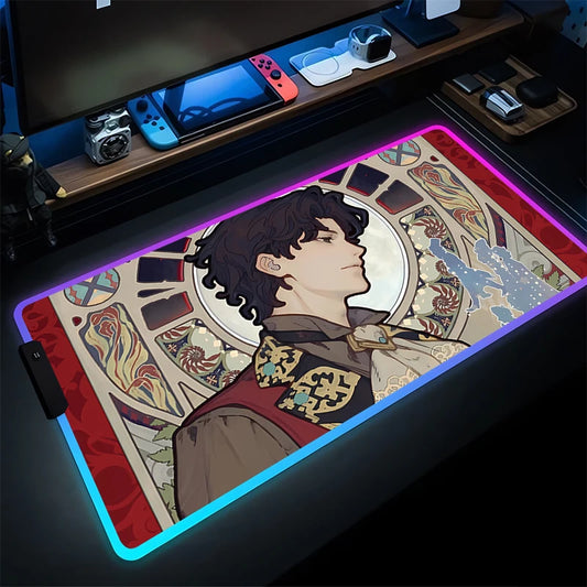 Lord of the Mysteries RGB Gaming Mouse Pad – The Crimson Visionary