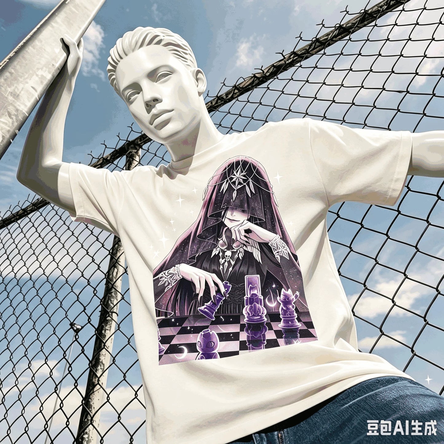 Lord of Mysteries Evernight Goddess Amanises Beige T Shirt