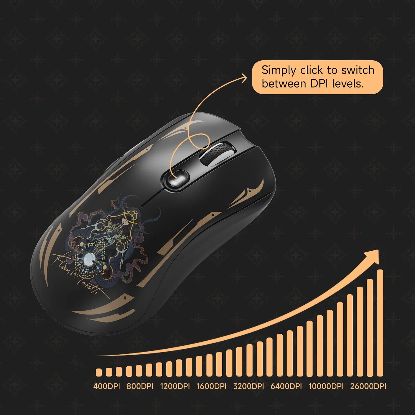 Akko AG ONE 8K Gaming Mouse – Klein Moretti Edition | PAW3395 Sensor & Tri-Mode Connectivity