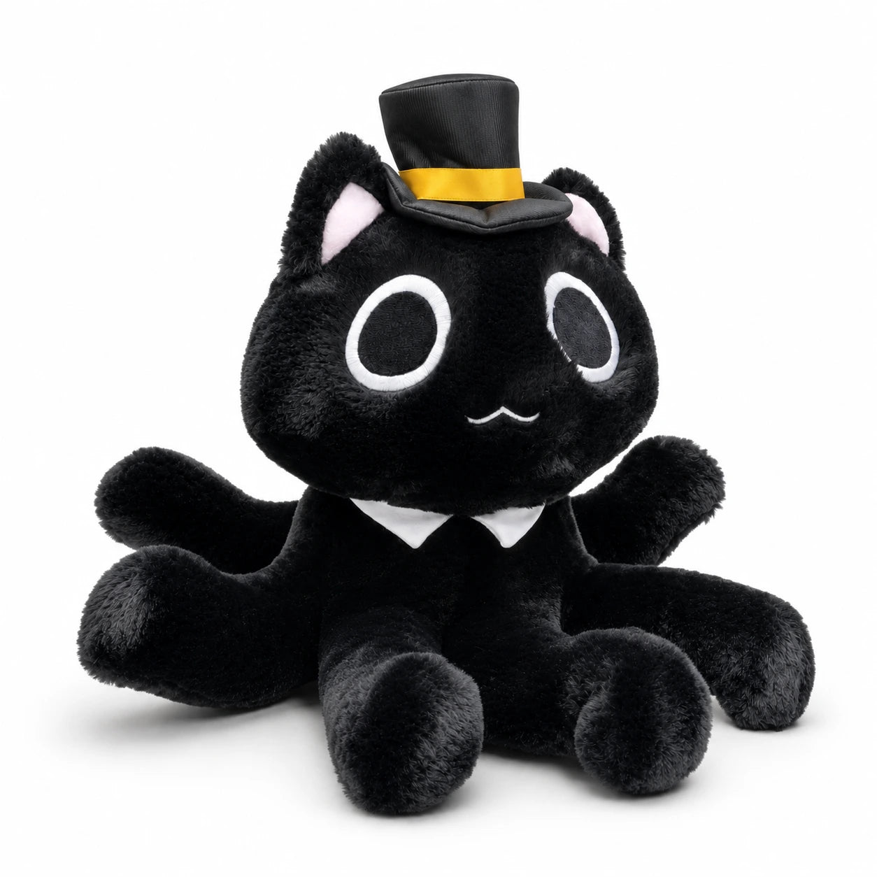 Lord of Mysteries Black Cat Top Hat Sitting Plush Doll