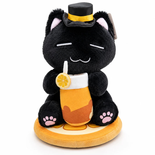Lord of Mysteries Black Cat Tea Cup Plush Doll